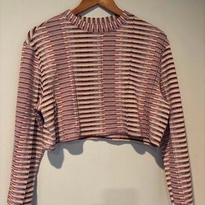 Urban Outfitters Striped Crop Top - Multicolor